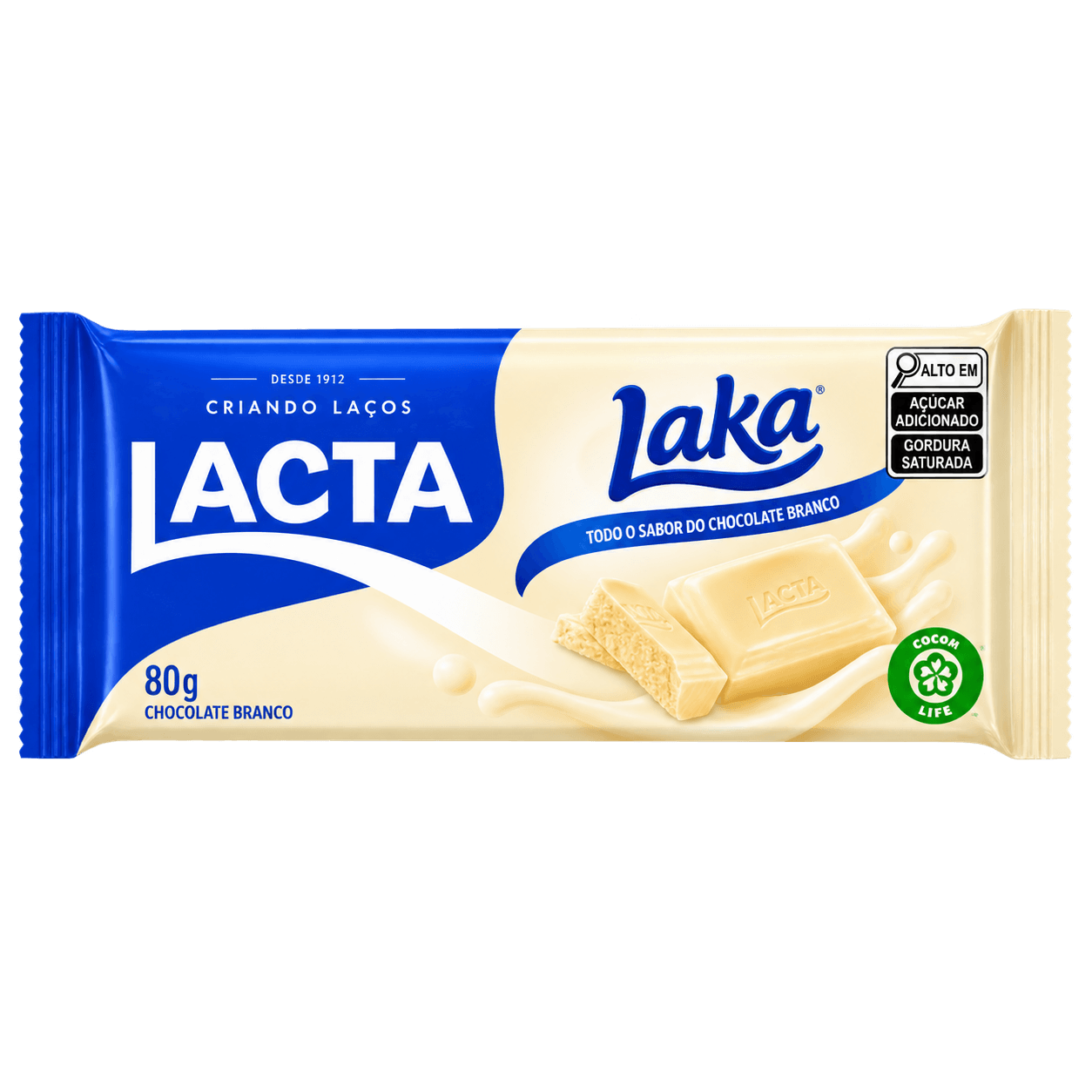 Lacta Chocolate Branco 80g