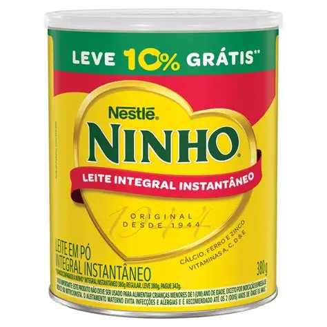 Leite Integral Instantâneo Ninho 380g