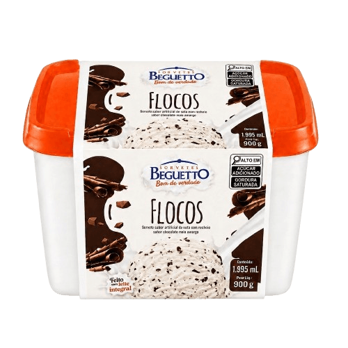 Sorvete Flocos Beguetto 1,995L
