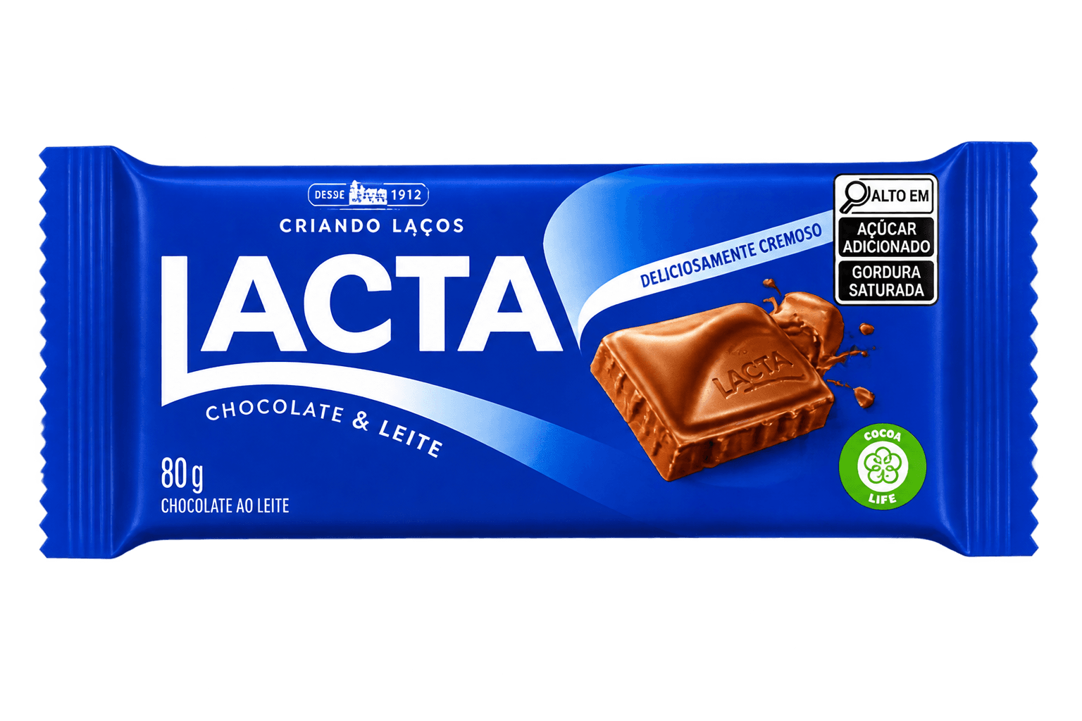 Lacta Chocolate ao Leite 80g