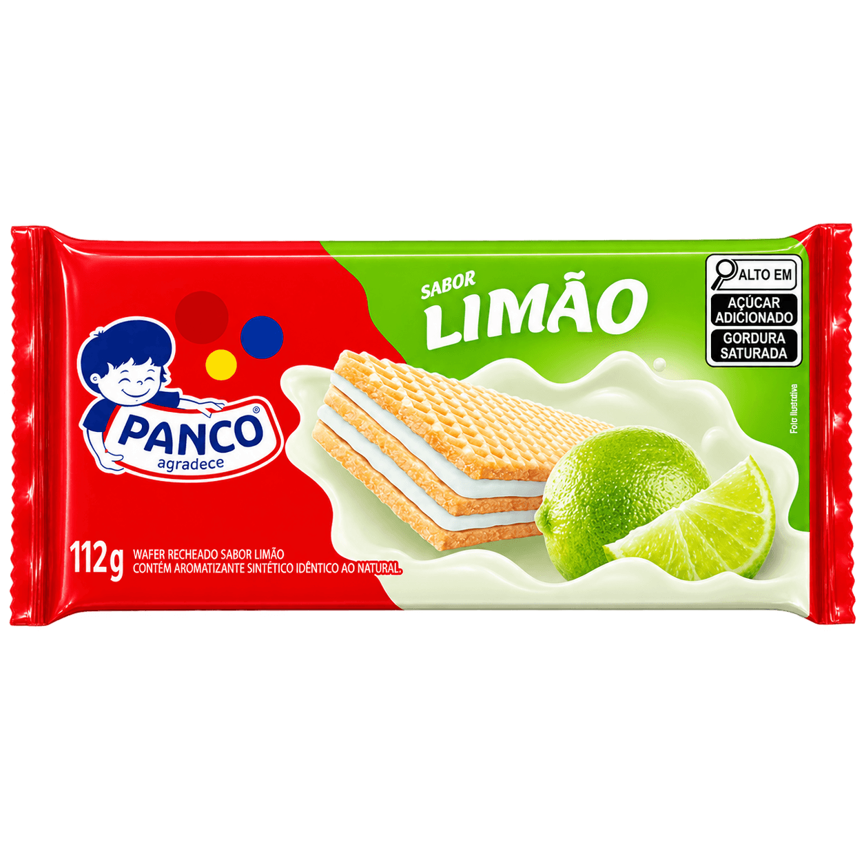 Wafer Limão Panco 112g