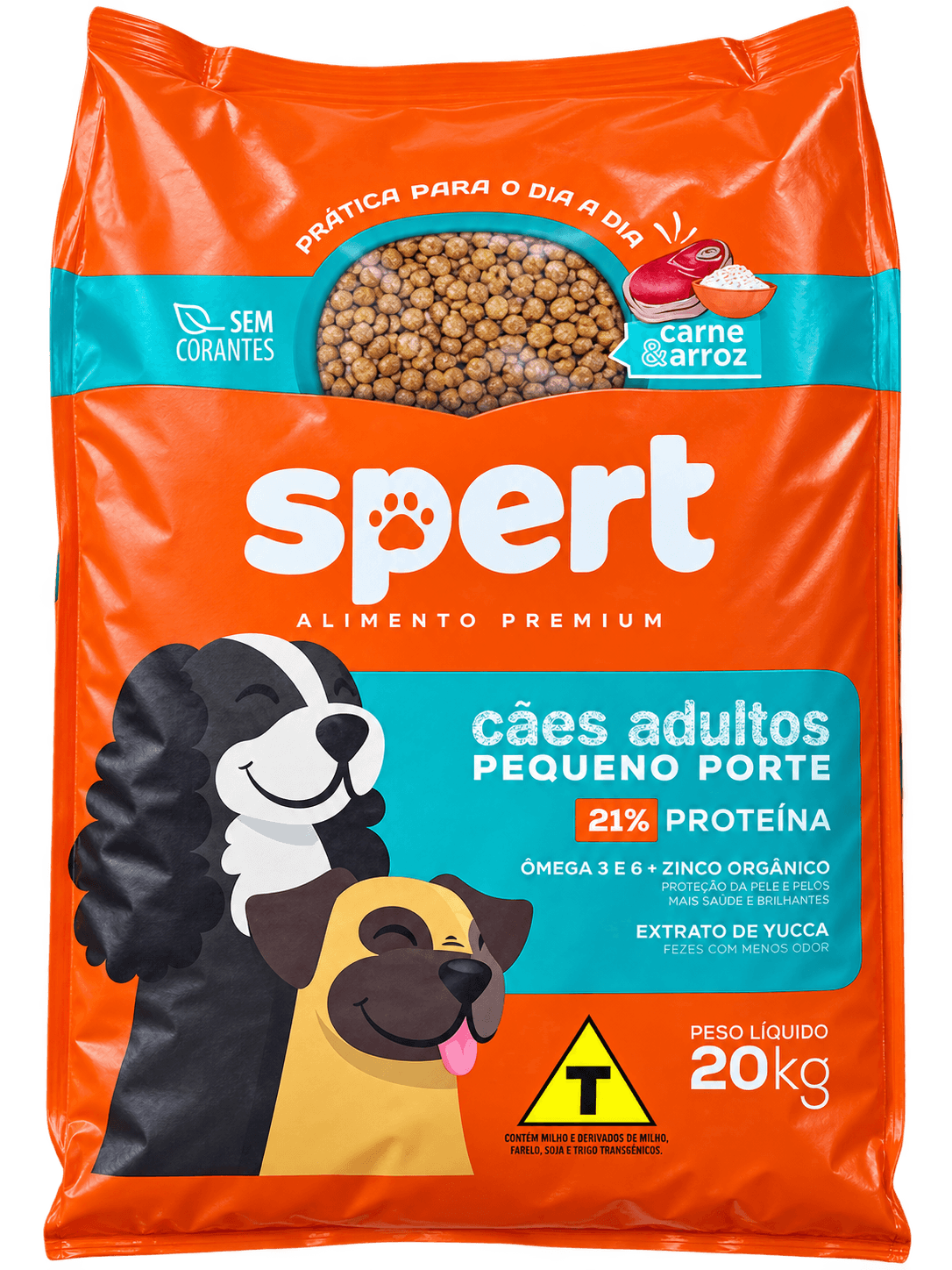 Spert Adultos Pequeno Porte Carne e Arroz 20kg