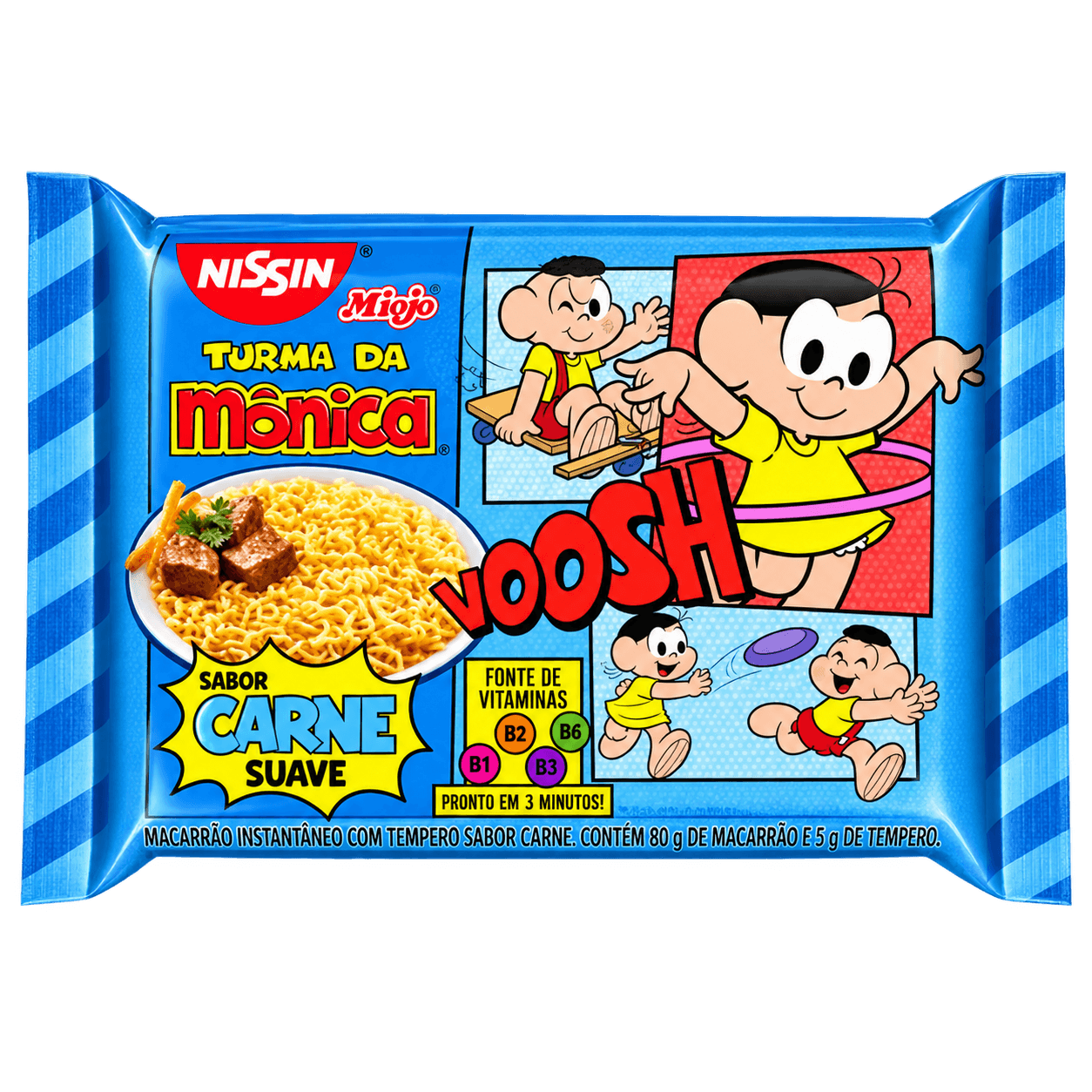 Macarrão Instantâneo Carne Turma da Mônica Nissin 85g