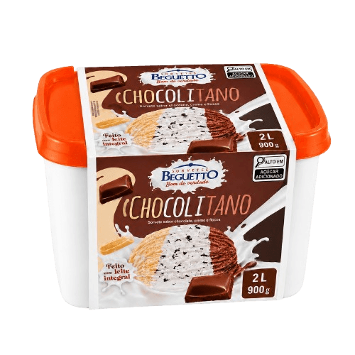 Sorvete Chocolitano Beguetto 1,995L